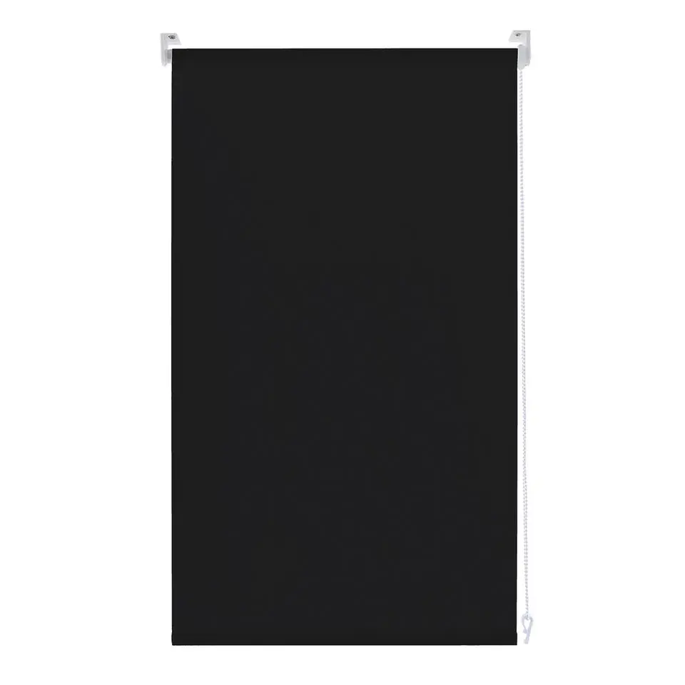 Fenstr rolgordijn lichtdoorlatend zwart - 210x190 cm