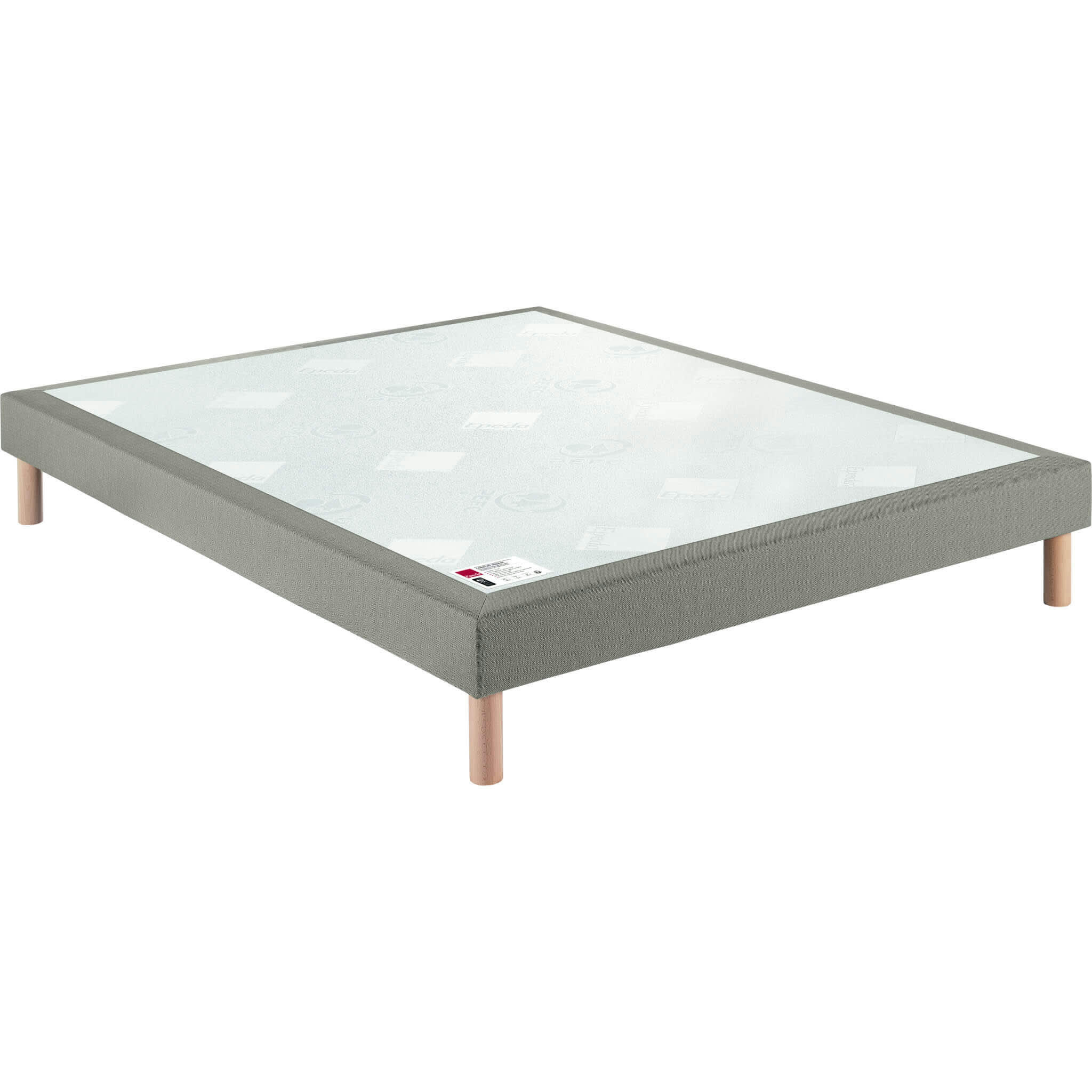 CONFORT MEDIUM DECO NATURE - Sommier confort médium + pieds 2x100x200