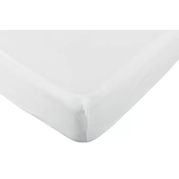 Habitat Pure Cotton 200TC White Fitted Sheet - Single