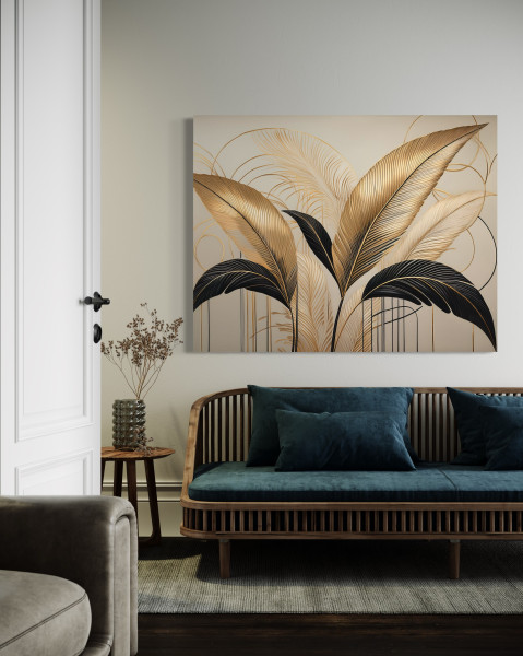 Feeby Obraz na płótnie, Liście Boho Botanika 60x40