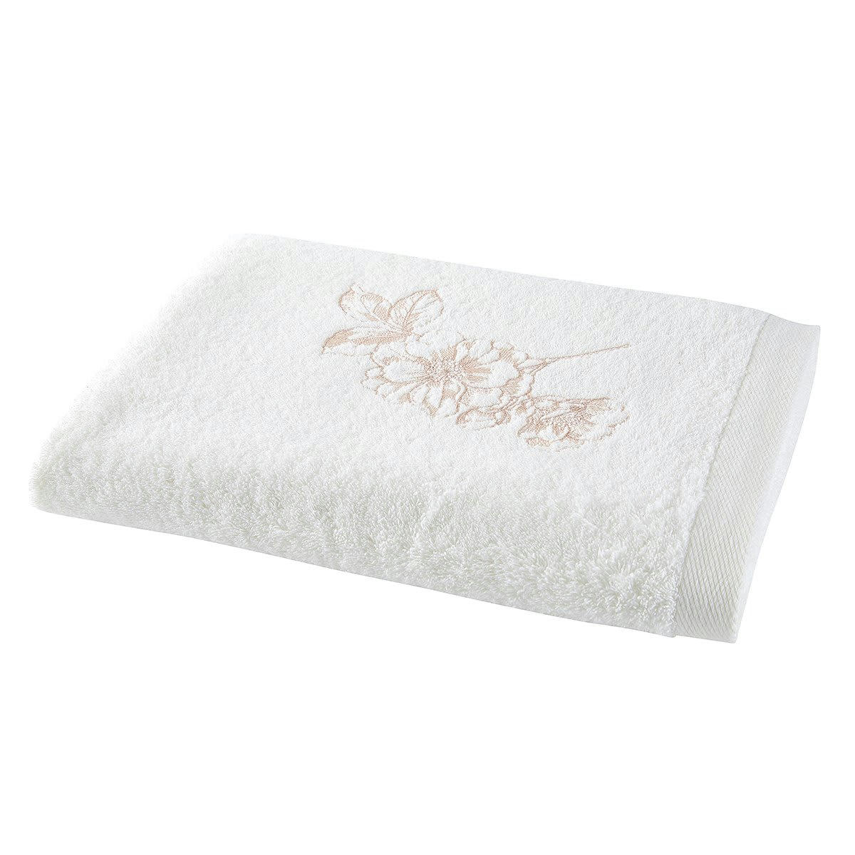 VILLANDRY - Drap de bain coton blanc 90x150 cm