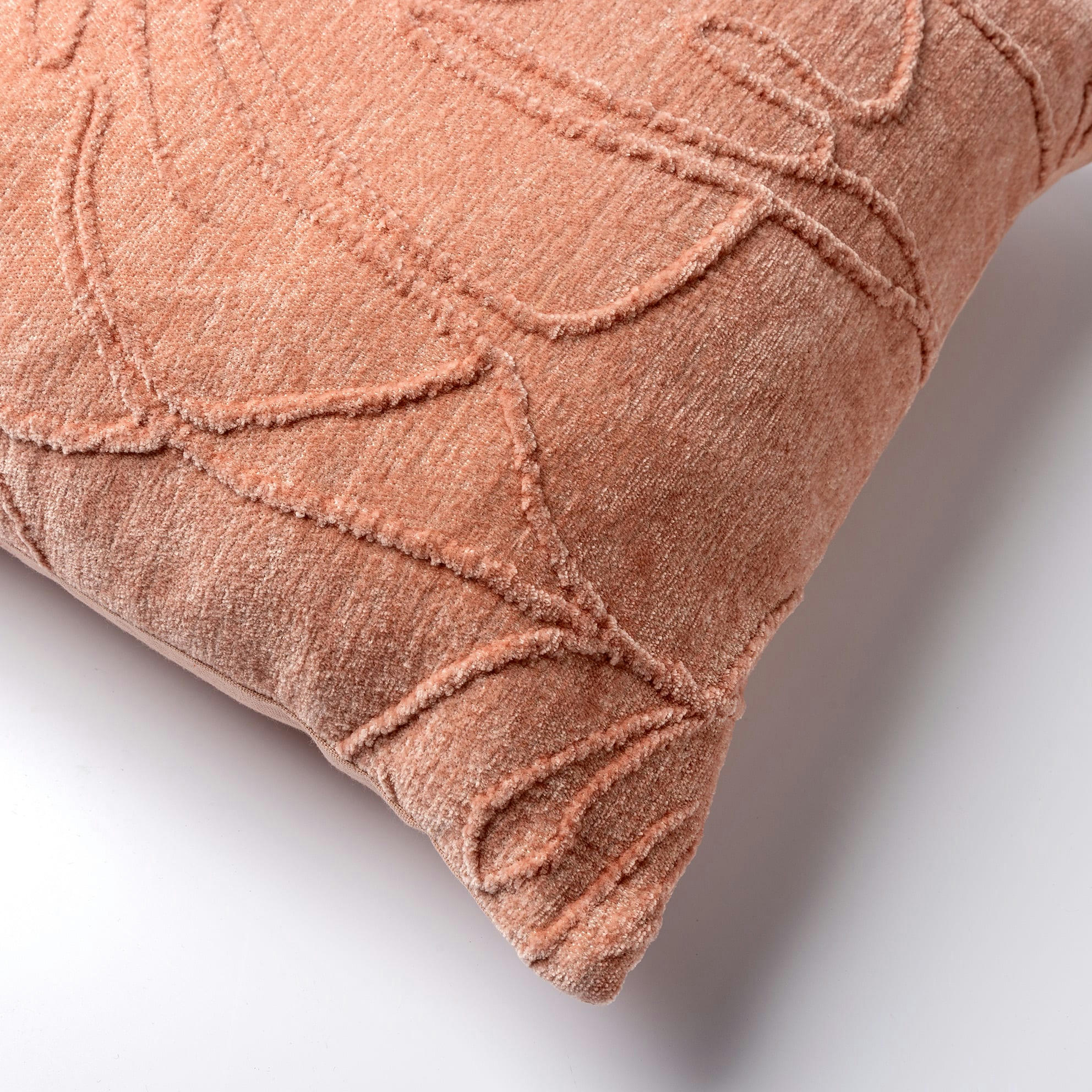 May - Coussin - rose doux 45x45 cm avec motif fleuri