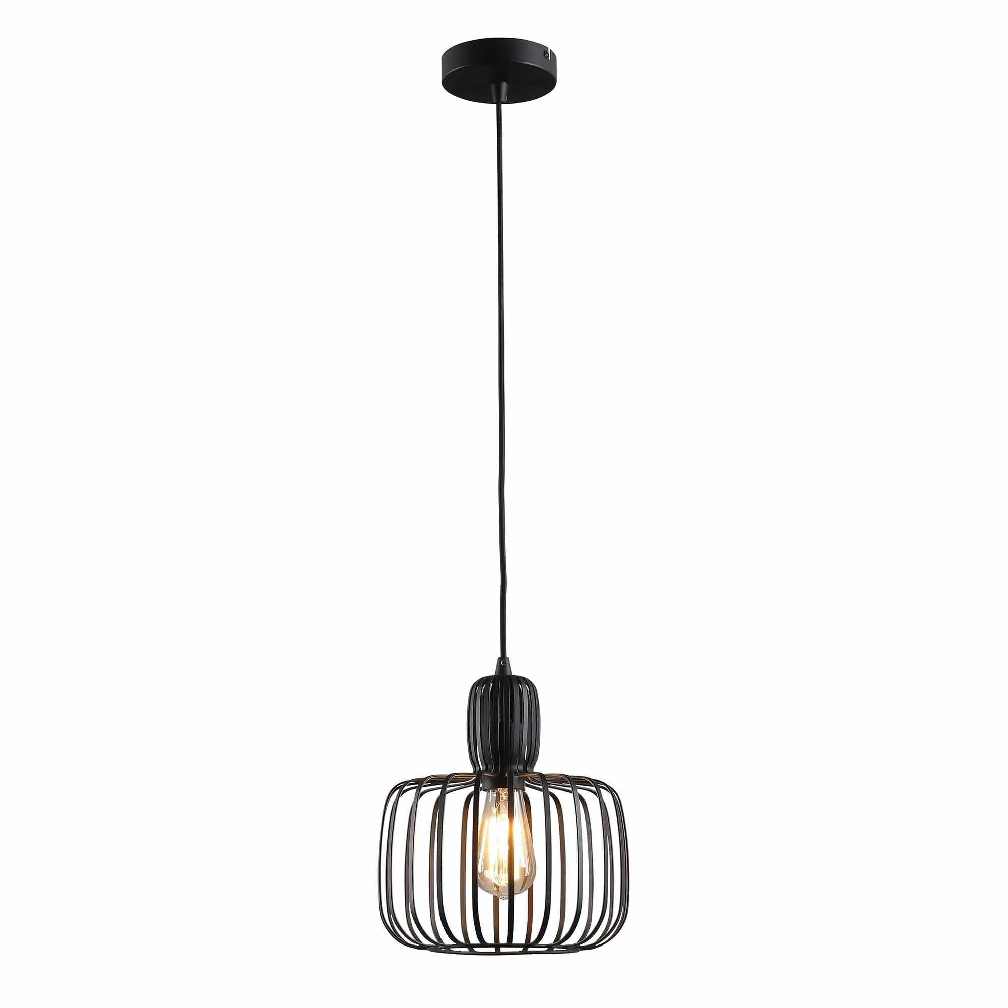 Freelight hanglamp Costola - 1 lichts - 25 x 150  cm - zwart