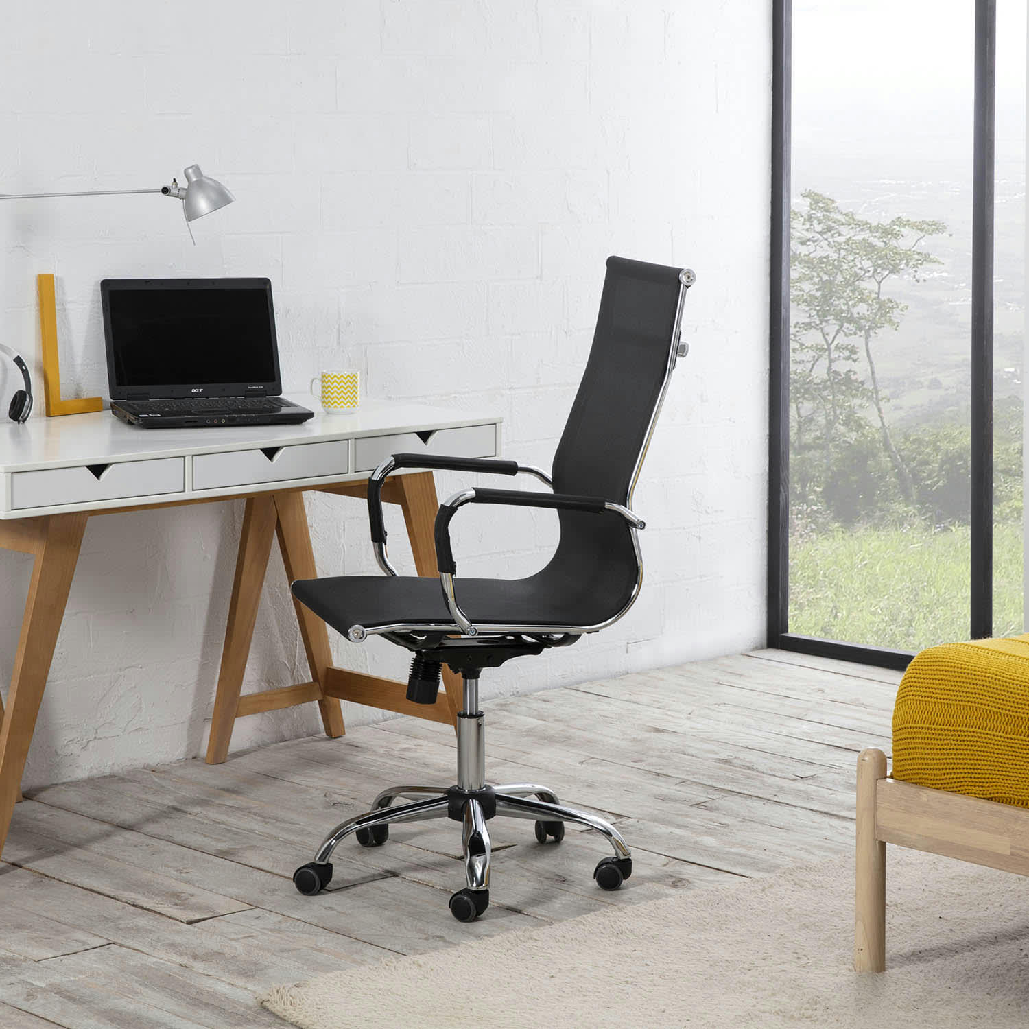 SLIM - Fauteuil de bureau inclinable, hauteur réglable, design ergonomique