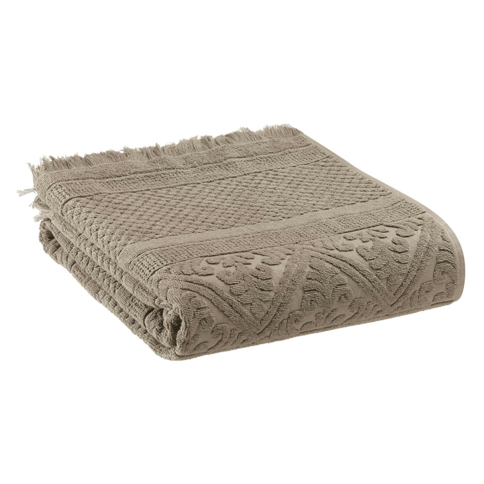 ZOE - Serviette de toilette uni  en coton chamois 50 x 100