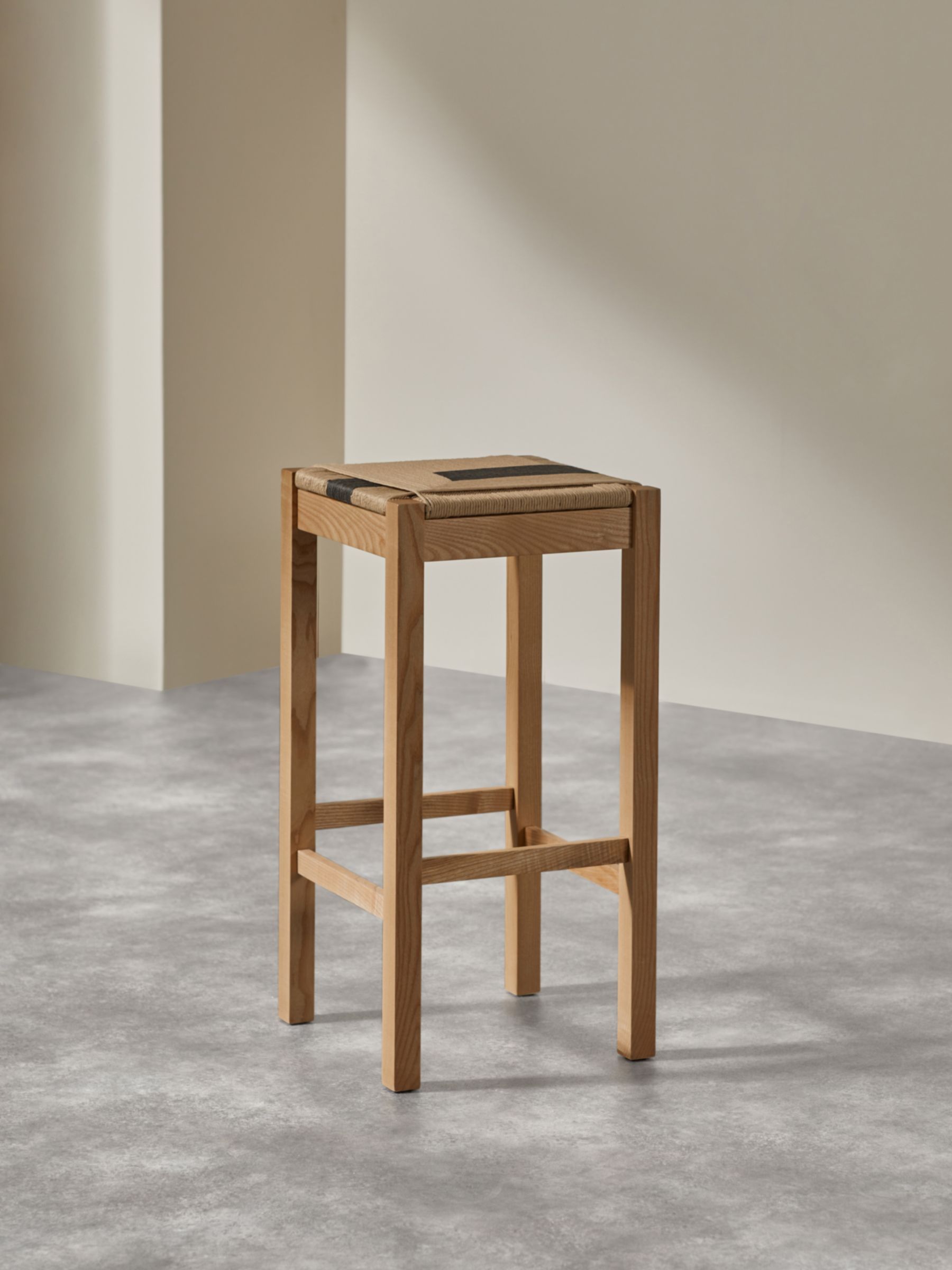 Eden Woven Bar Stool in Solid Ash