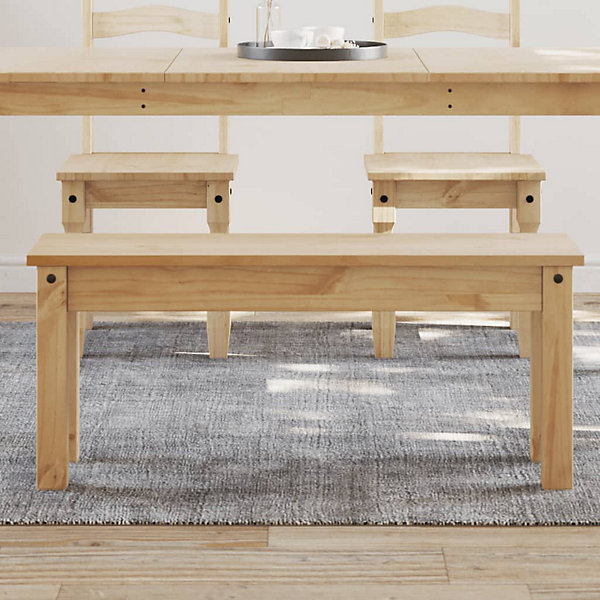 Banc à manger Panama 105x30x45 cm bois massif de pin vidaXL