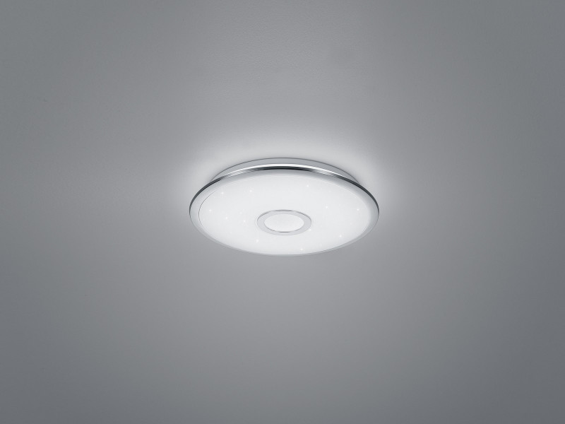 Plafon OSAKAokrągły srebrno-biały LED 1x30W 42cm 3100lm IP20 Trio