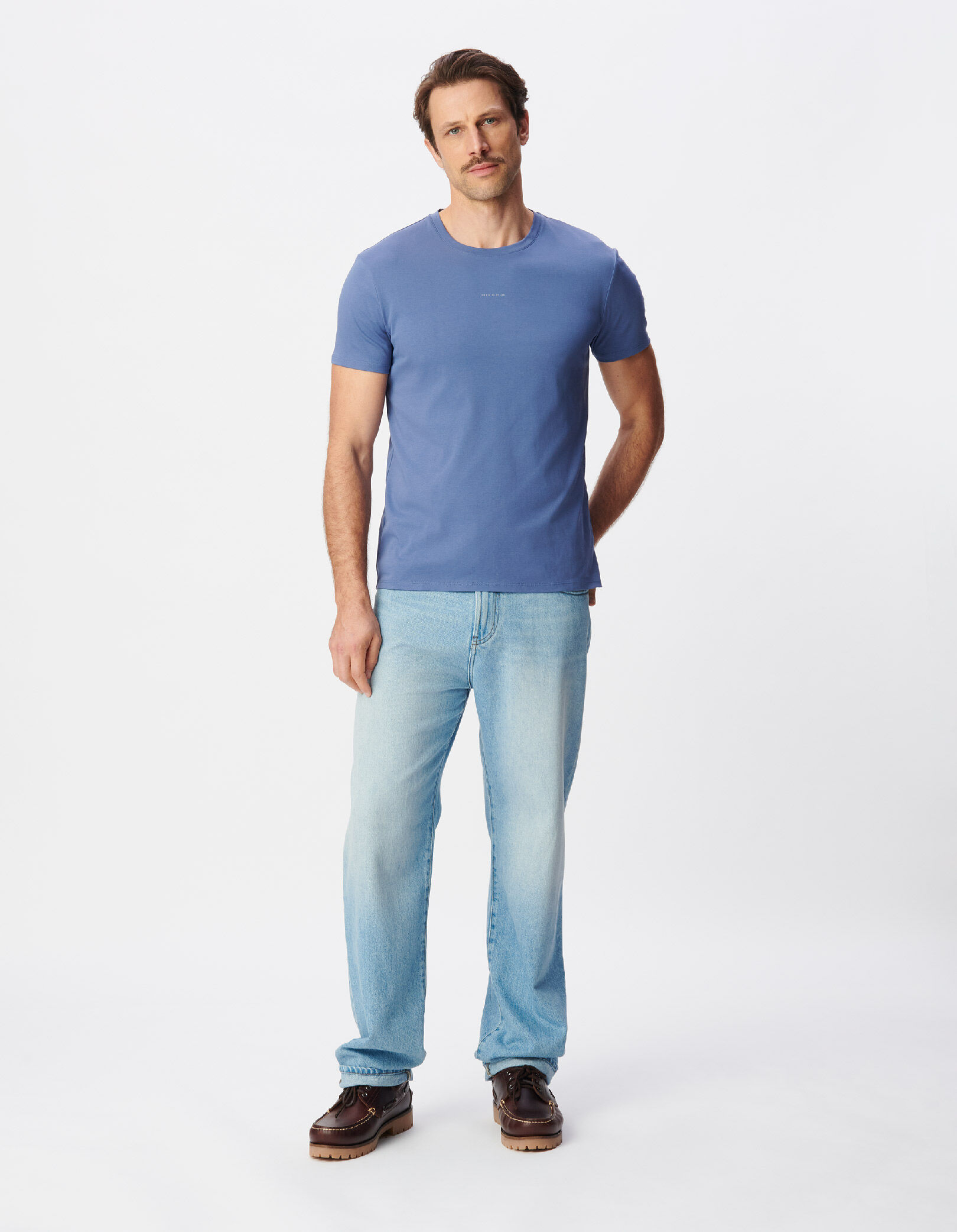 T-shirt lilas détail logo ABSOLUTE DRY Homme