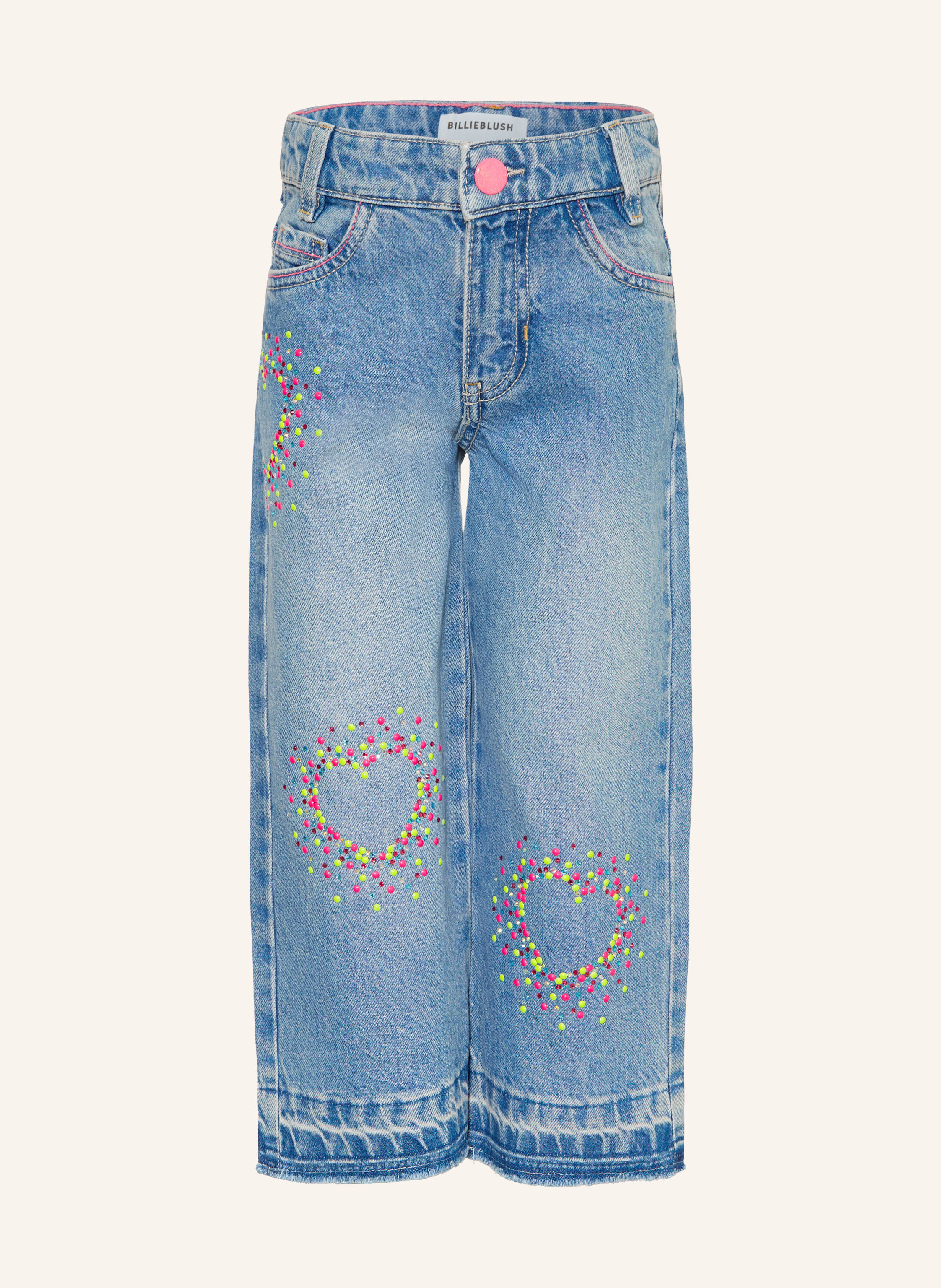 Billieblush Jeans Wide Leg Fit mit Schmucksteinen