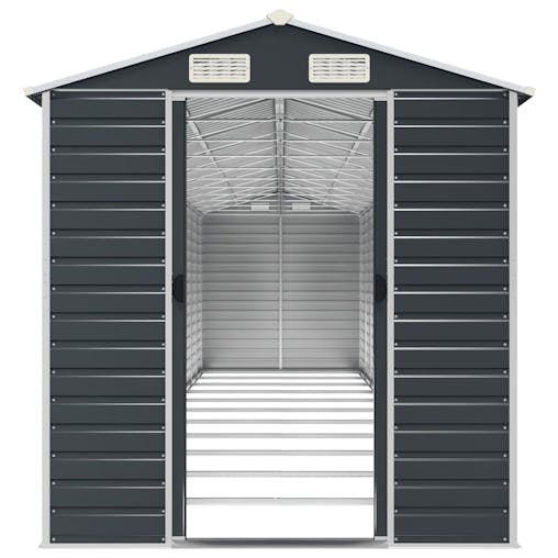 NNEVL Garden Shed Anthracite 191x980x198 cm Galvanised Steel