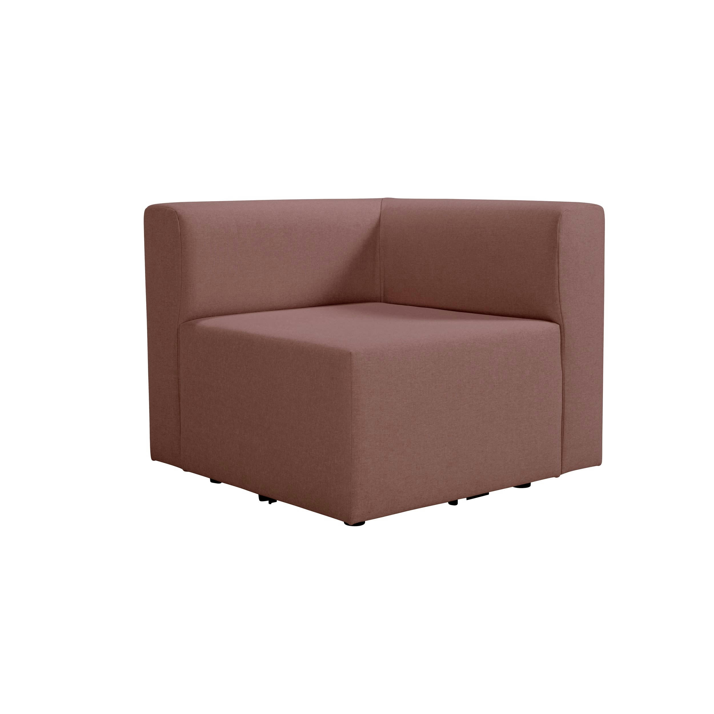 PINOT - Angle réversible pour canapé modulable en tissu rose