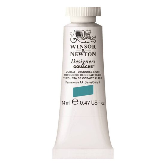 Winsor & Newton Cobalt Turquoise Light Gouache Tube 14ml