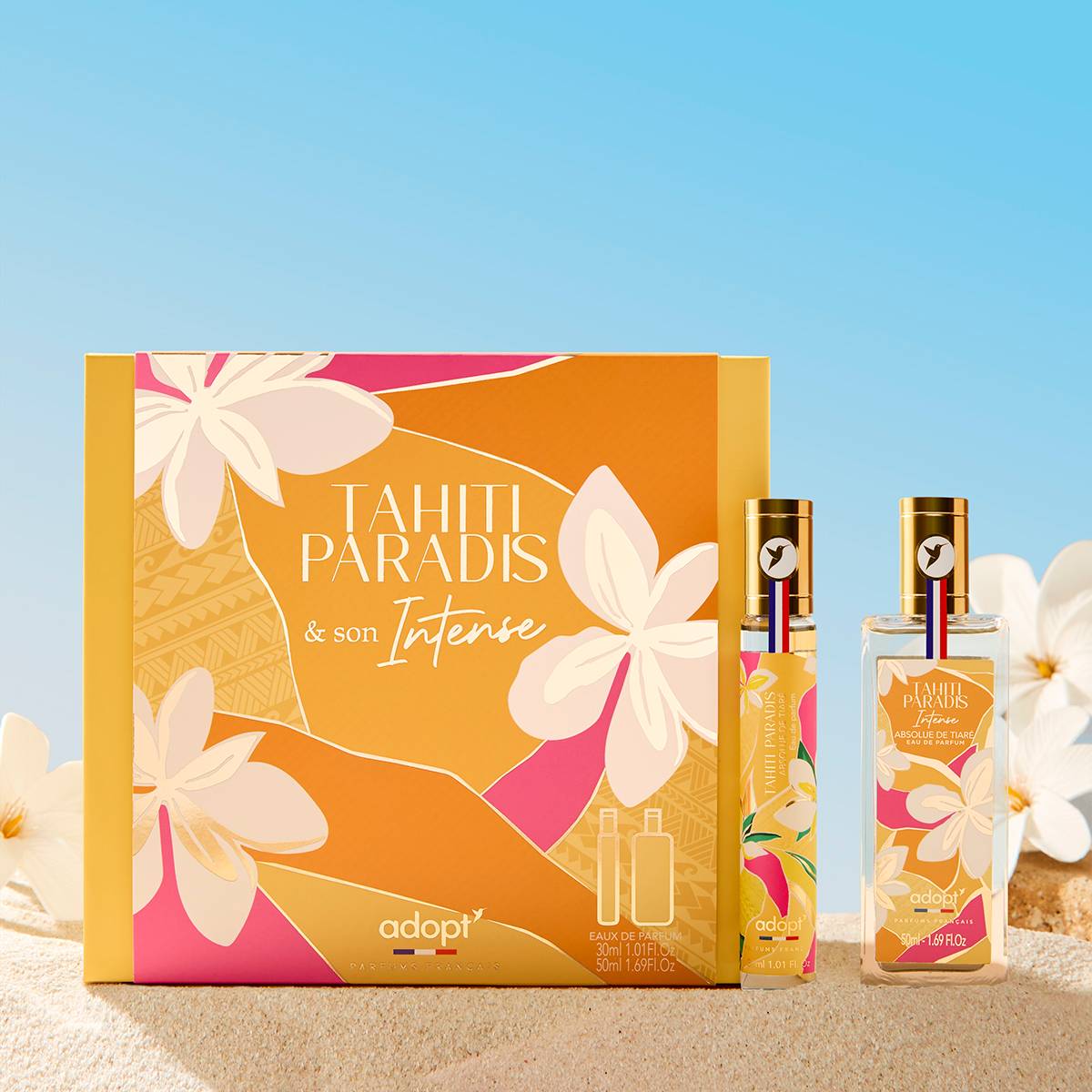 Tahiti Paradis & son IntenseCoffret Eau de parfum 30ml   50ml intense