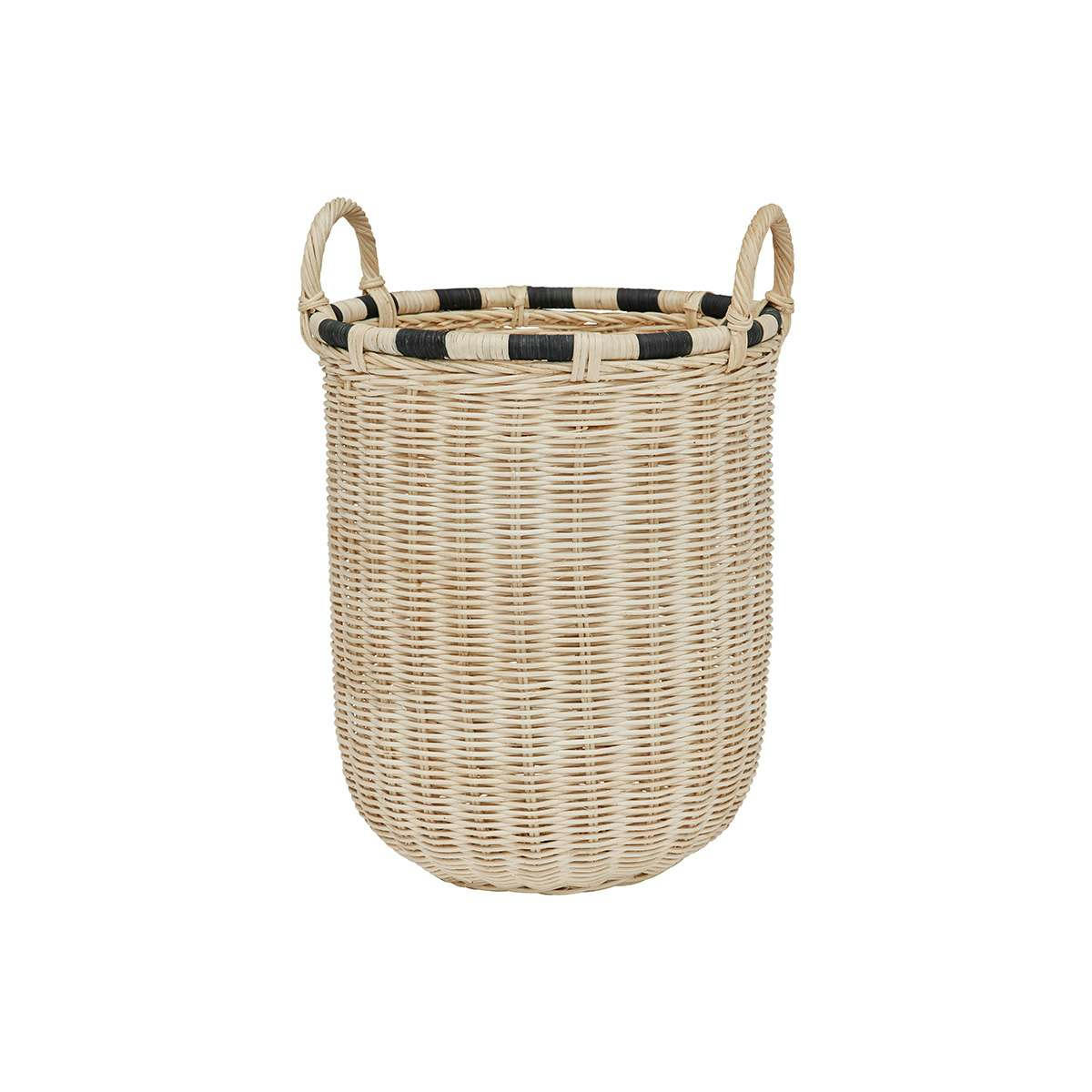 BOO - Panier de rangement marron en rotin Ø31,5xH46cm