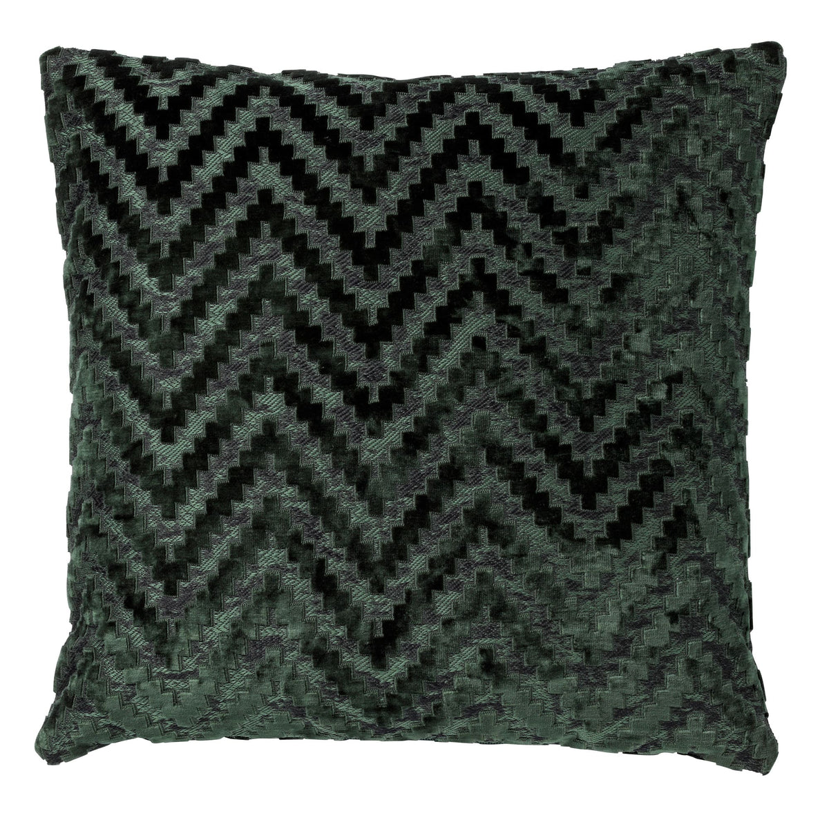 NANCY | sierkussen 45x45 cm | Mountain View | donkergroen | Hoii | met duurzame kussenvulling