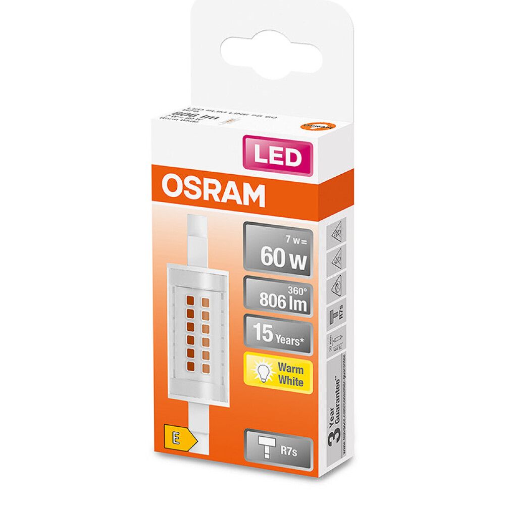 LYSRØR OSRAM LED SLIM LINE R7S 806LM 7W