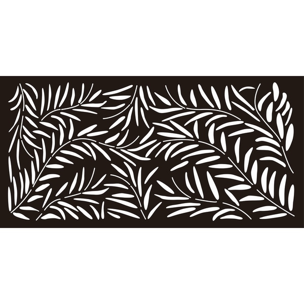 HighlandHome Laser Cut Metal Privacy Fence Screen, 24" x 48"/pc