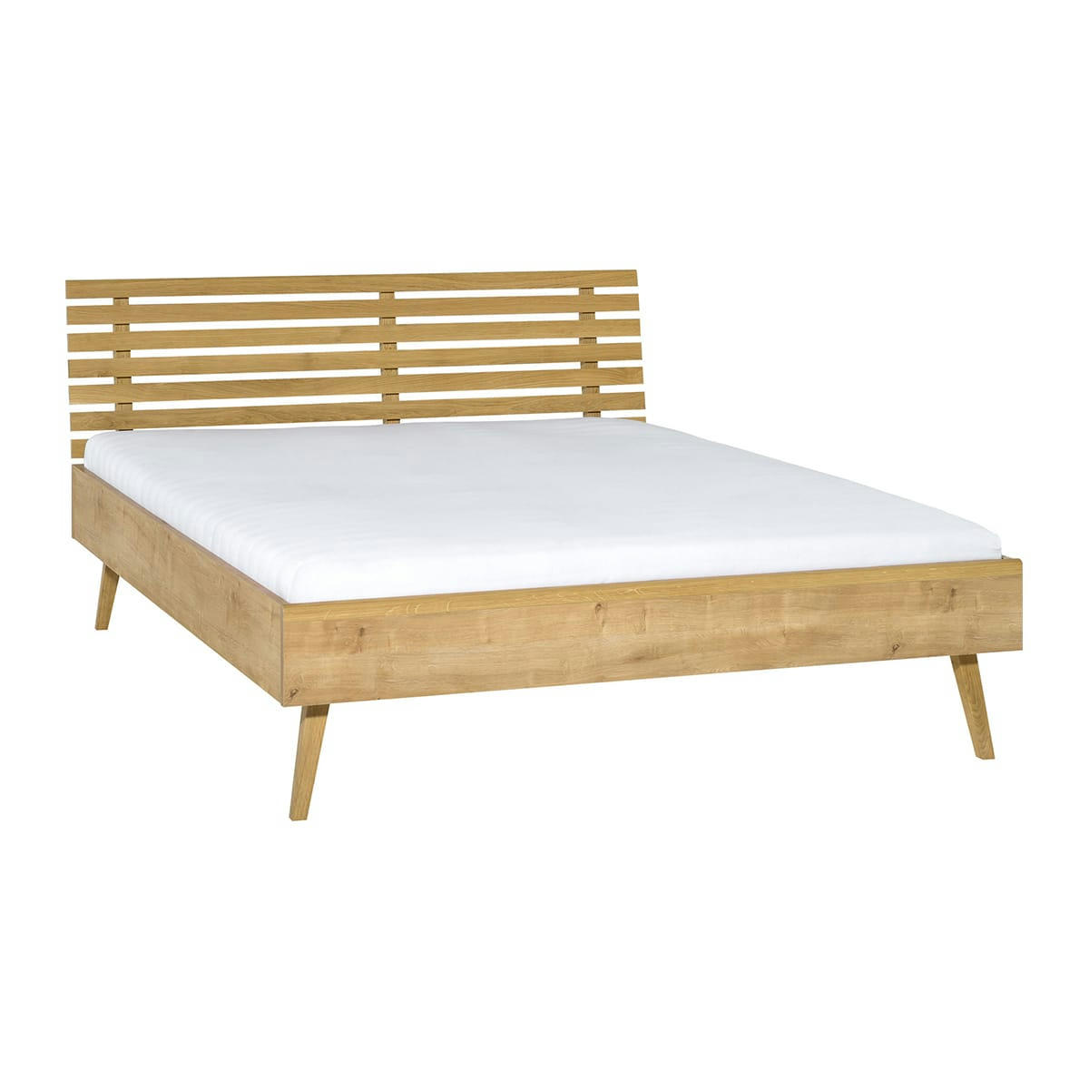 - Lit 180x200cm tête ajourée naturel