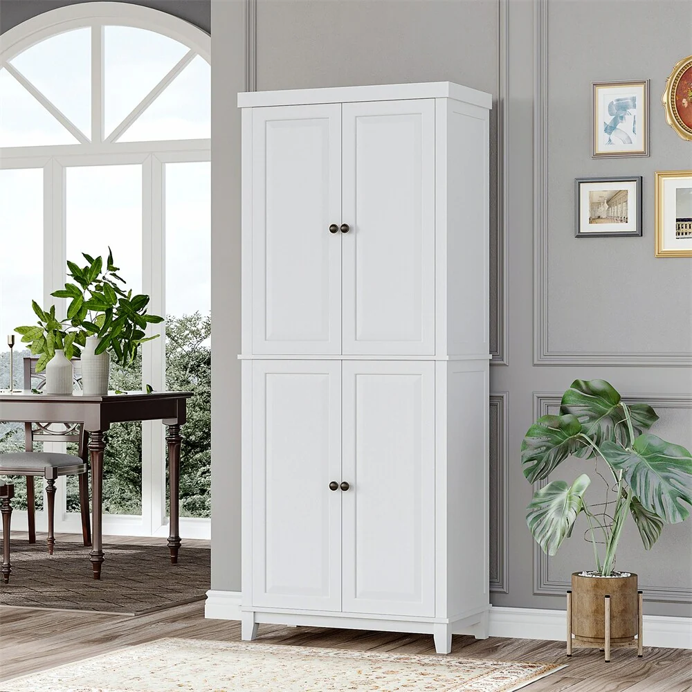 72.5Tall Kitchen Pantry Storage Cabinet,Freestanding Kitchen Cupboard