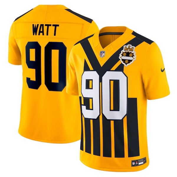 T.J. Watt Pittsburgh Steelers Nike Alternate Vapor F.U.S.E. Limited Jersey - Gold/White