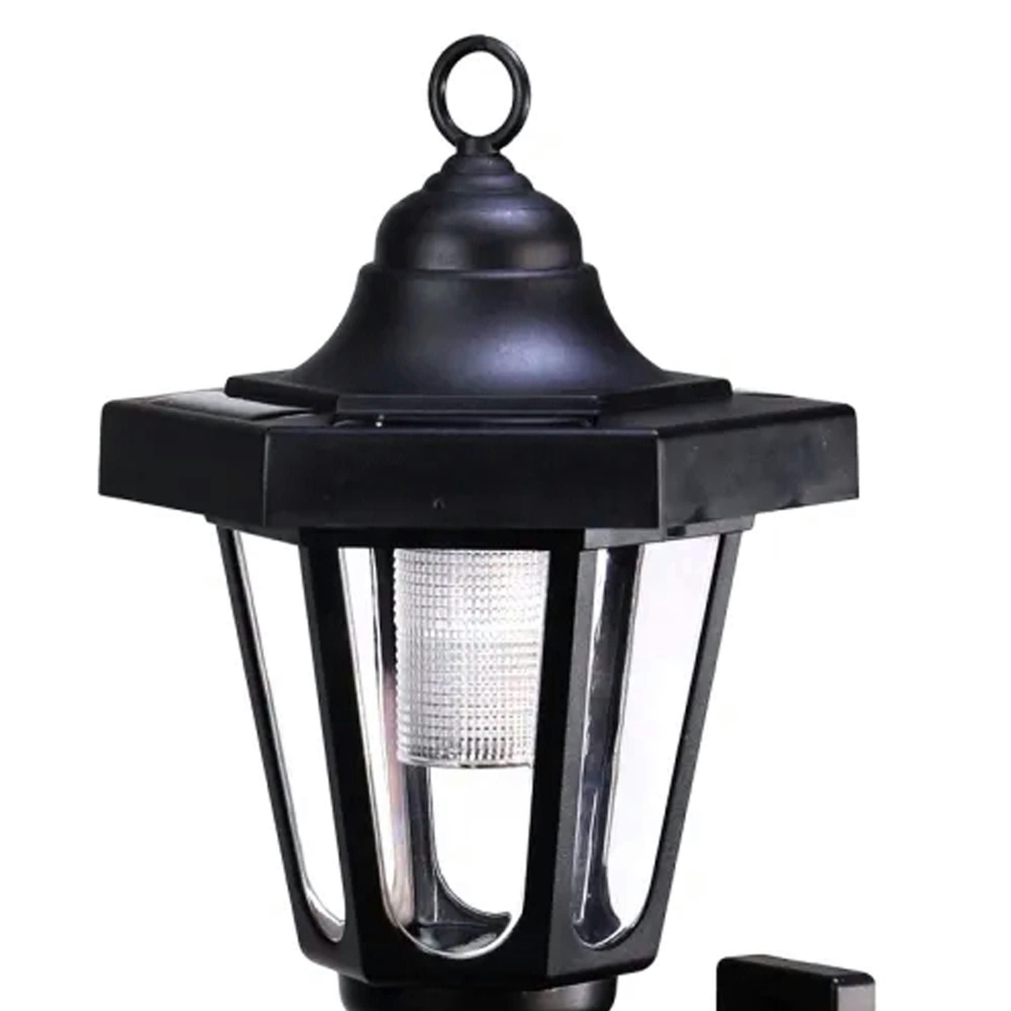 - Lampe solaire murale en plastique noir