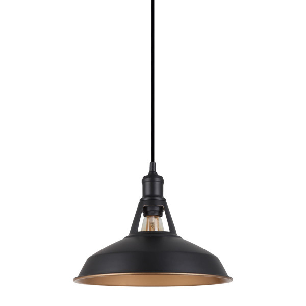 Lampa wisząca czarna Freya 1xE27x40W wym: 100x31x31 cm Italux