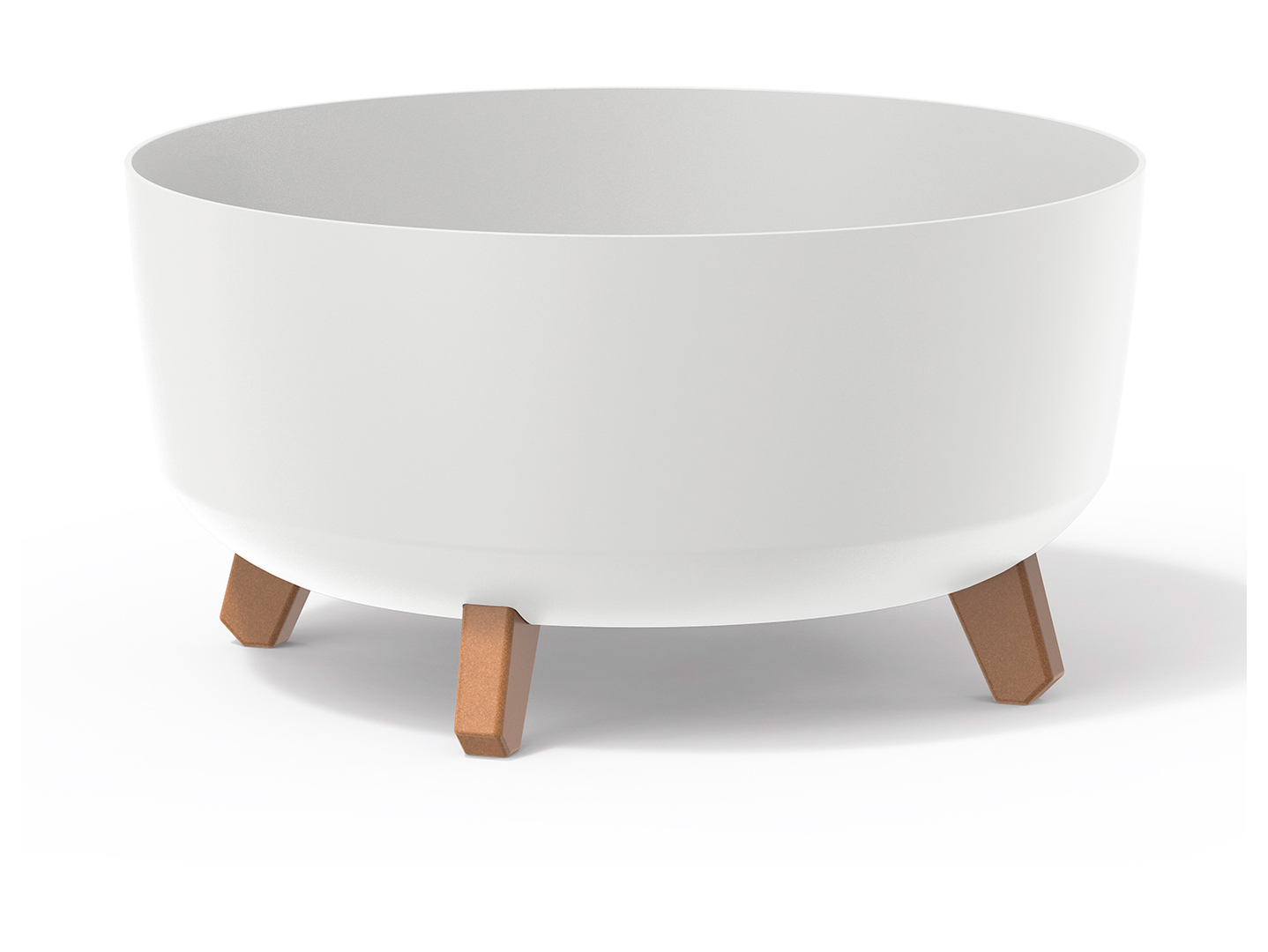 Donica Gracia Low z nóżkami 38 cm biała