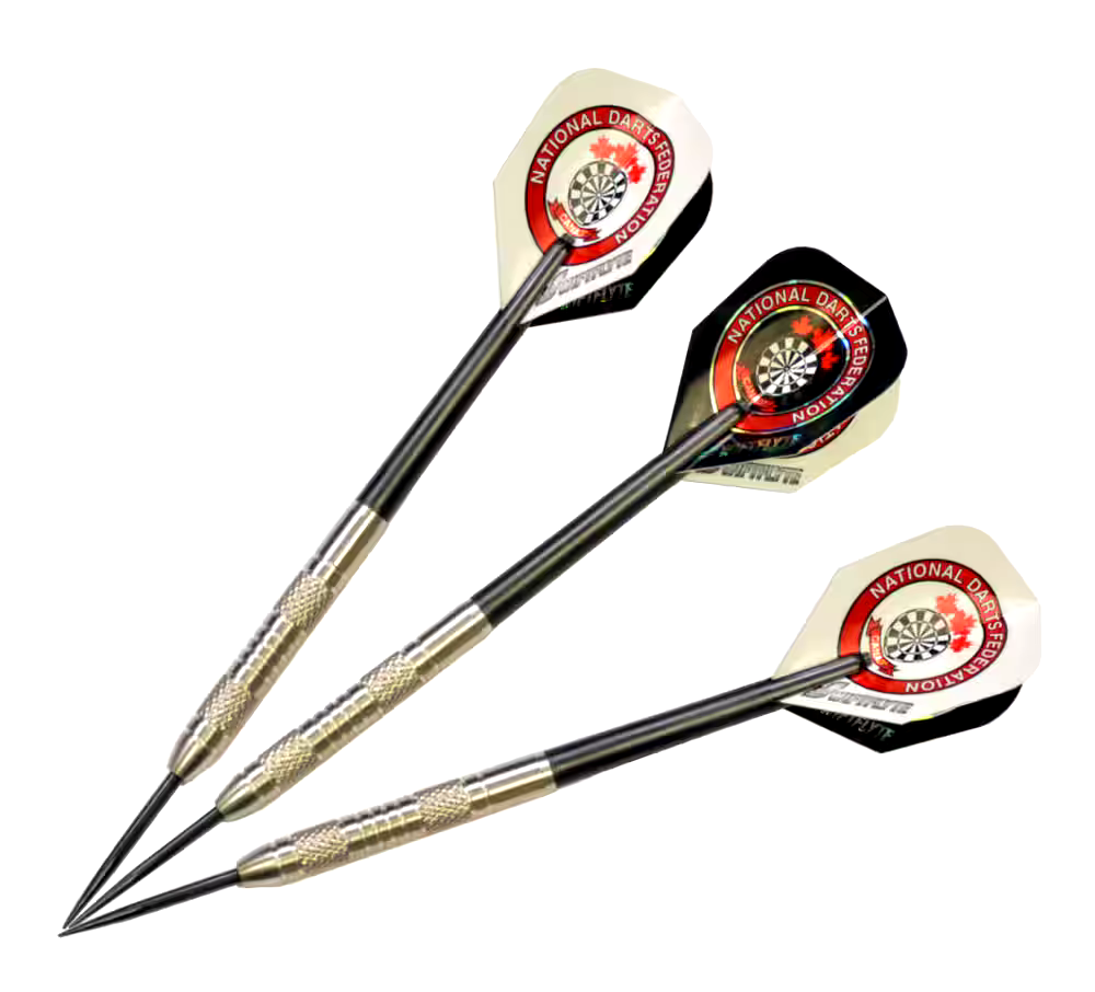 Swiftflyte NDFC Max 180 90% Tungsten Darts Set w/ Steel Tips, Nylon Shafts & Case, 20-g, 3-pk