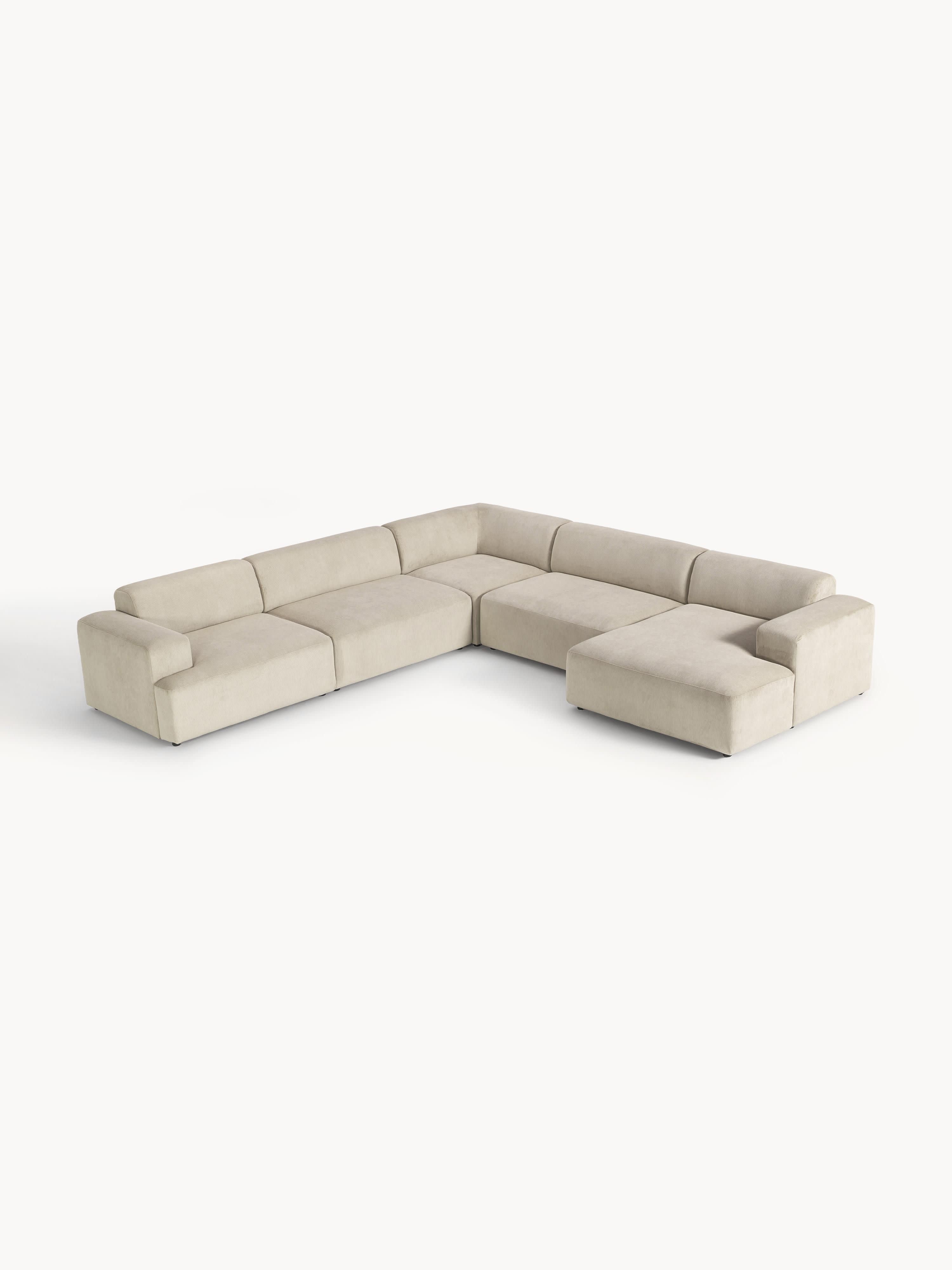 XL Cord-Ecksofa Melva