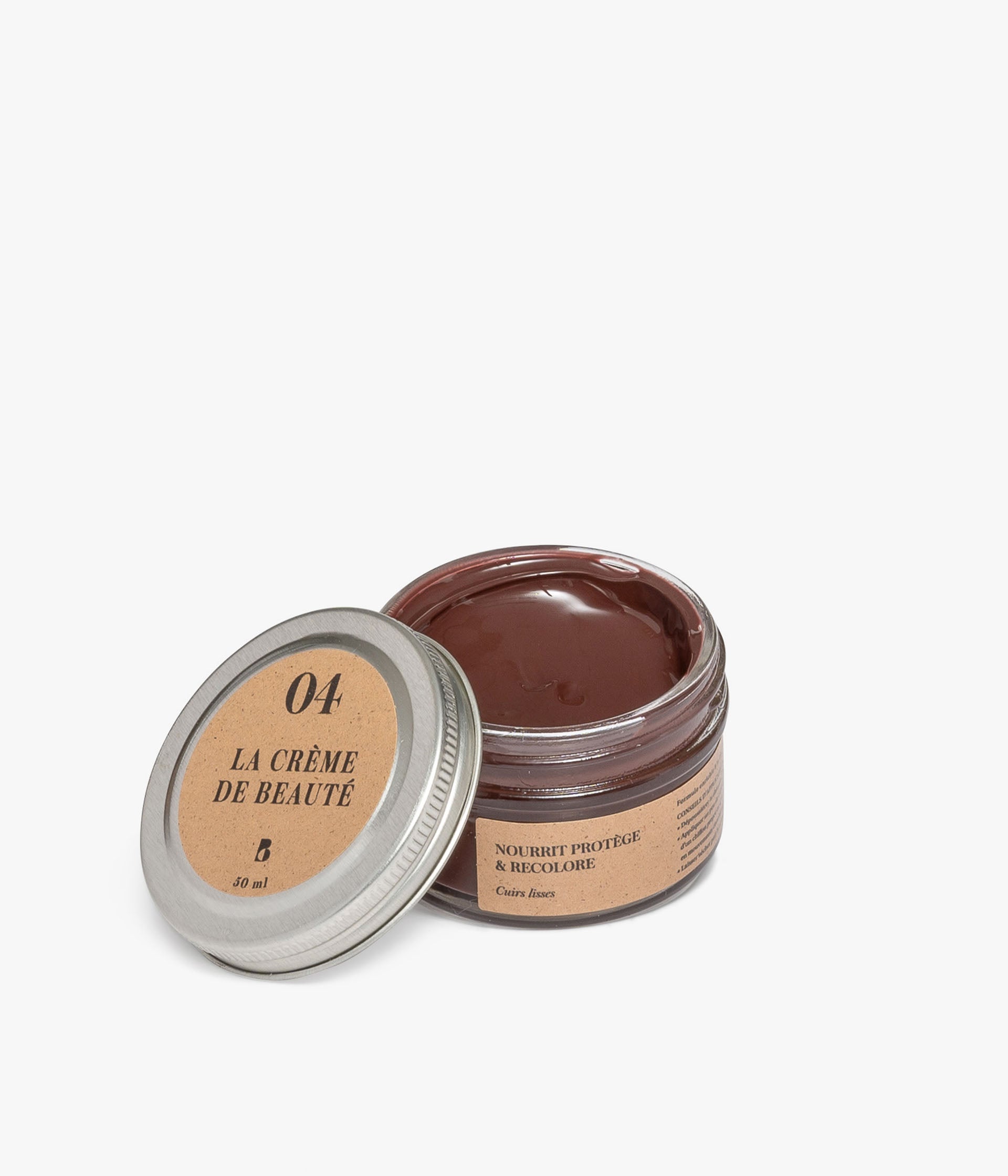 Crème de beauté marron foncé