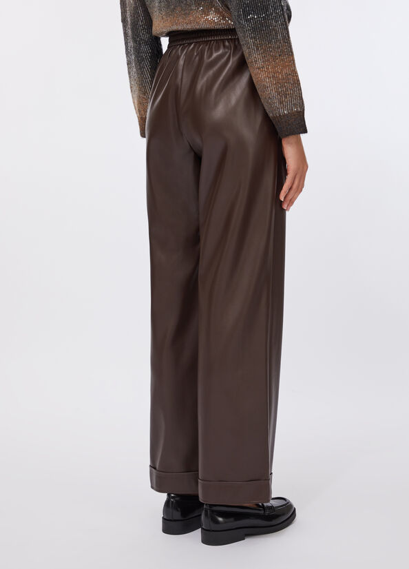 Pantaloni in tessuto spalmato