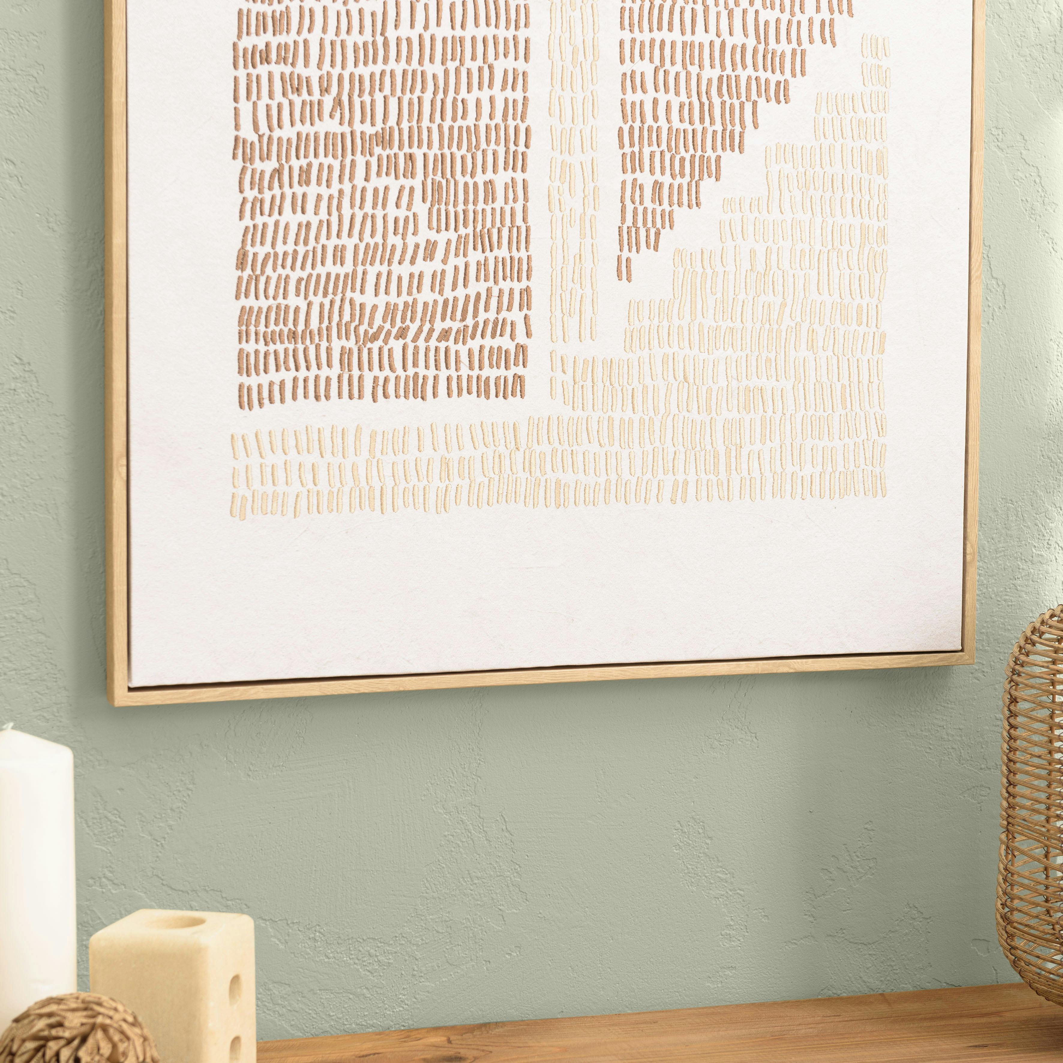 Tableau décor arches broderie coton 63 x 93 cm