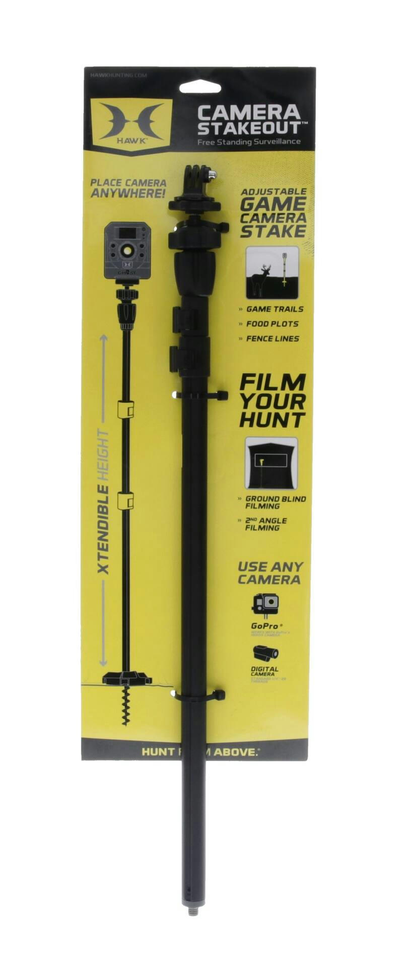 Hawk Lightweight Hunting Camera Stakeout System, Metal, Black