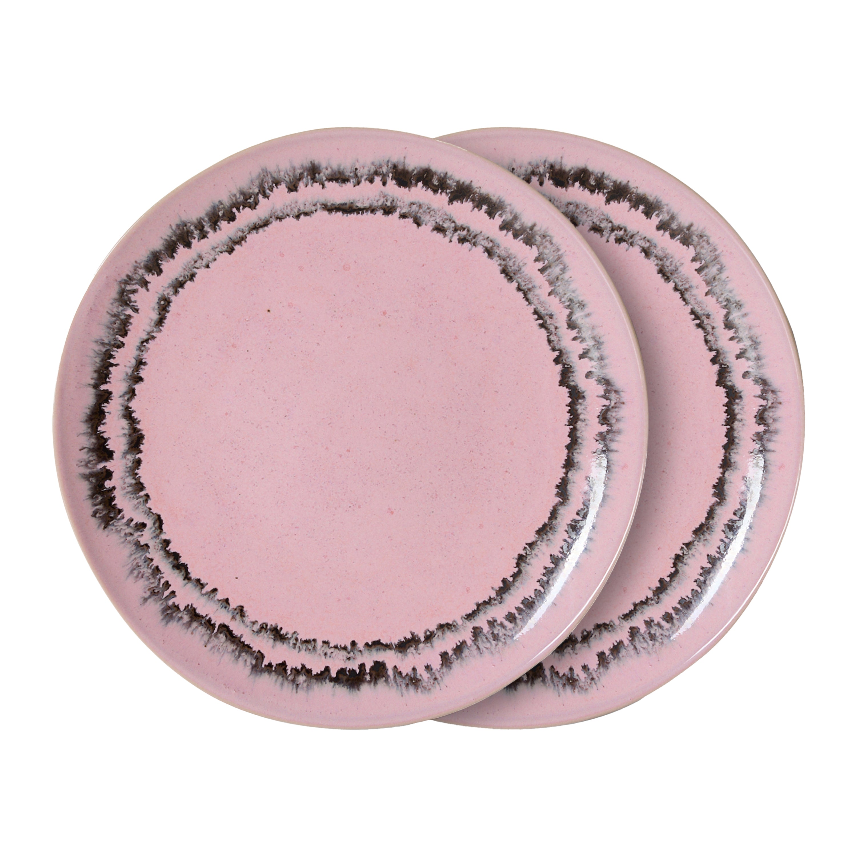 HKliving 70's Ceramics Dessertbord Ø 17,5 cm - Set van 2 - Bubble