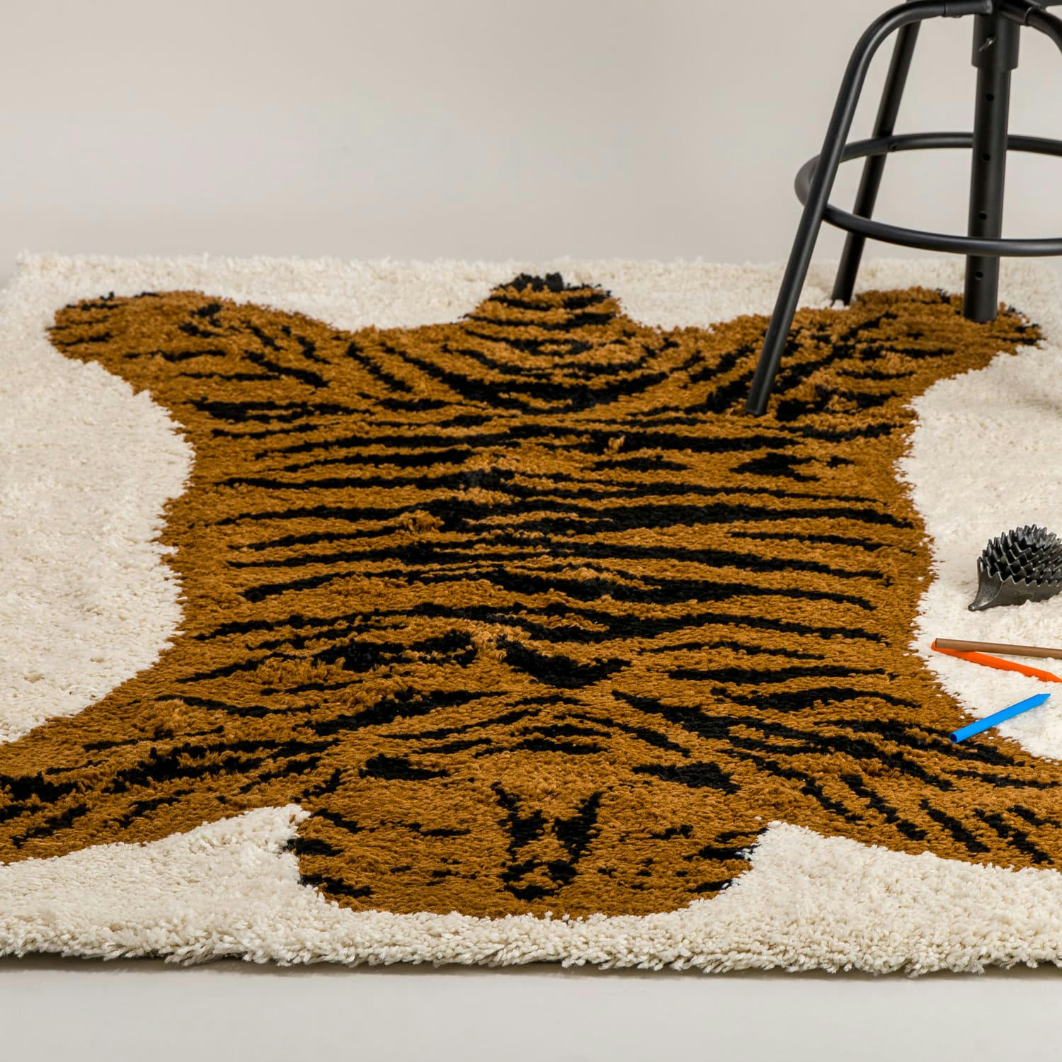 TIGER - Tapis enfant petit tigre ultra-confort ultra-confort 80x150, OEKO-TEX®