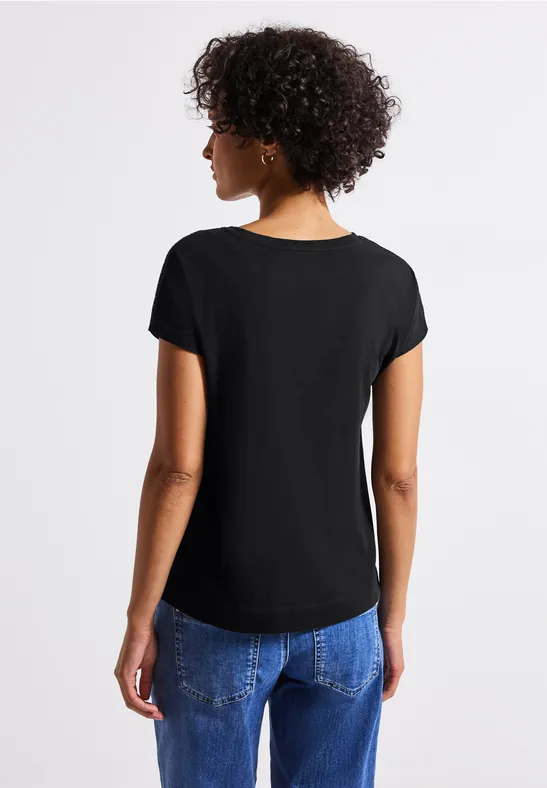 Shirt mit Schmucksteinen