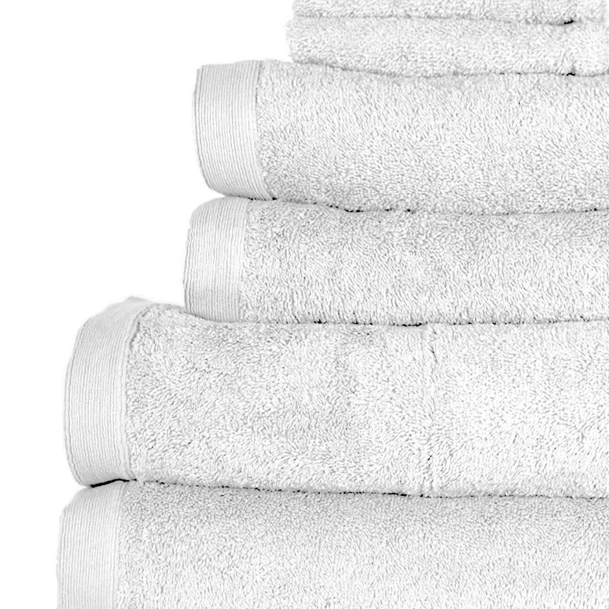 STUDIO - Ensemble de bain 6 pièces en coton Blanc