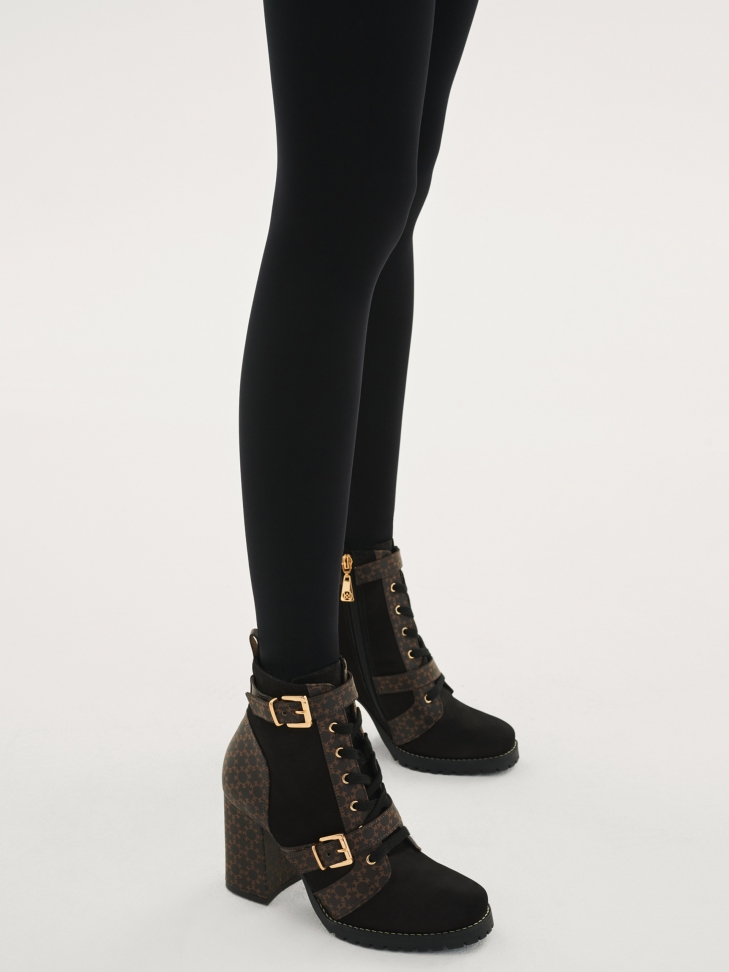 Ladies’ brown and black boots