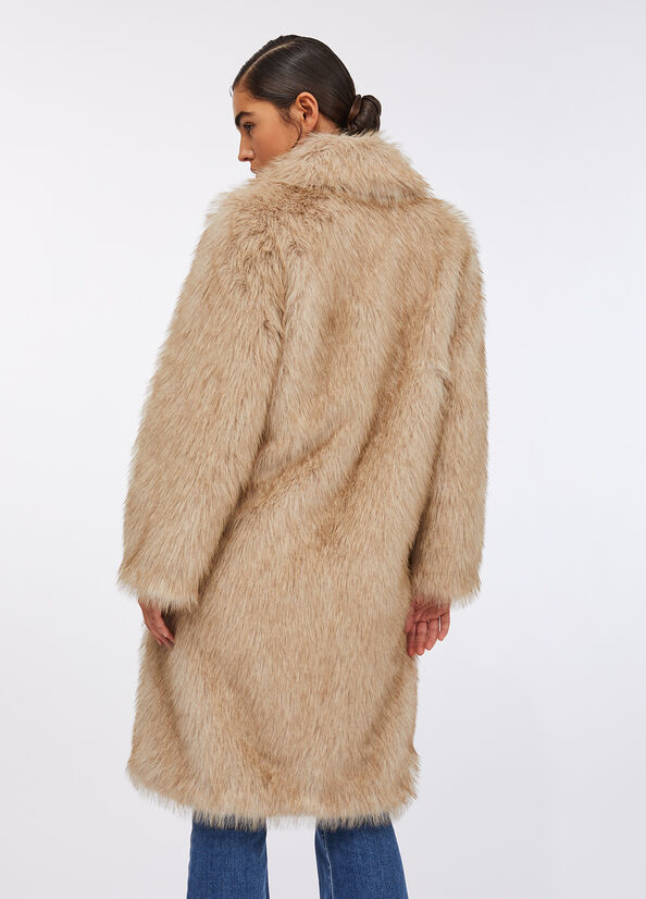 Cappotto in pelliccia sintetica