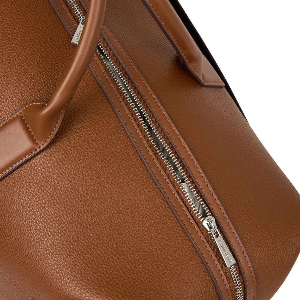 The June - Affogato Vegan Leather Travel Bag