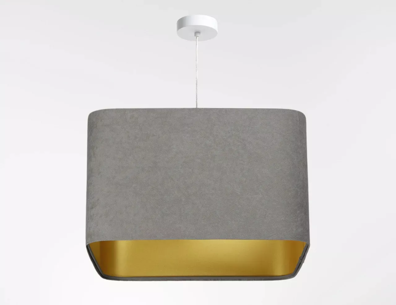 Lampa wisząca KWADRO SUE 40w20 szara/złota