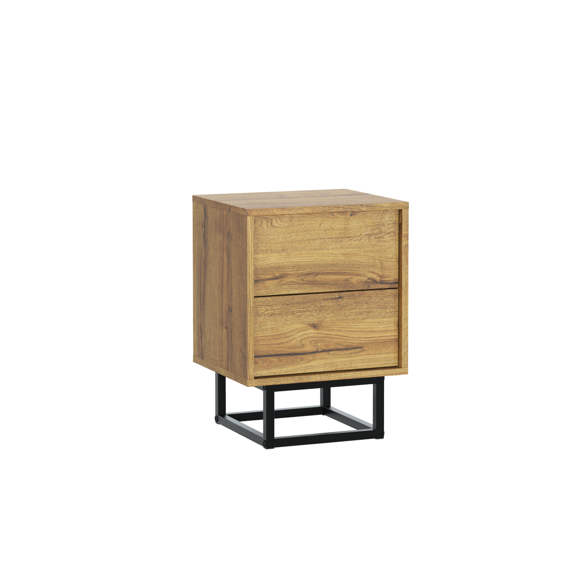 Stolik Nocny 55cm Loft ONE FURNITURE - Laminat Dębowy