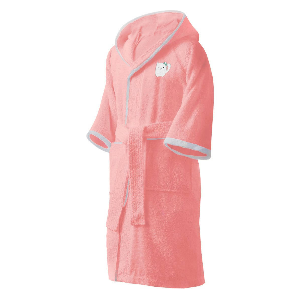 KIDS - Peignoir enfant coton rose 6ans
