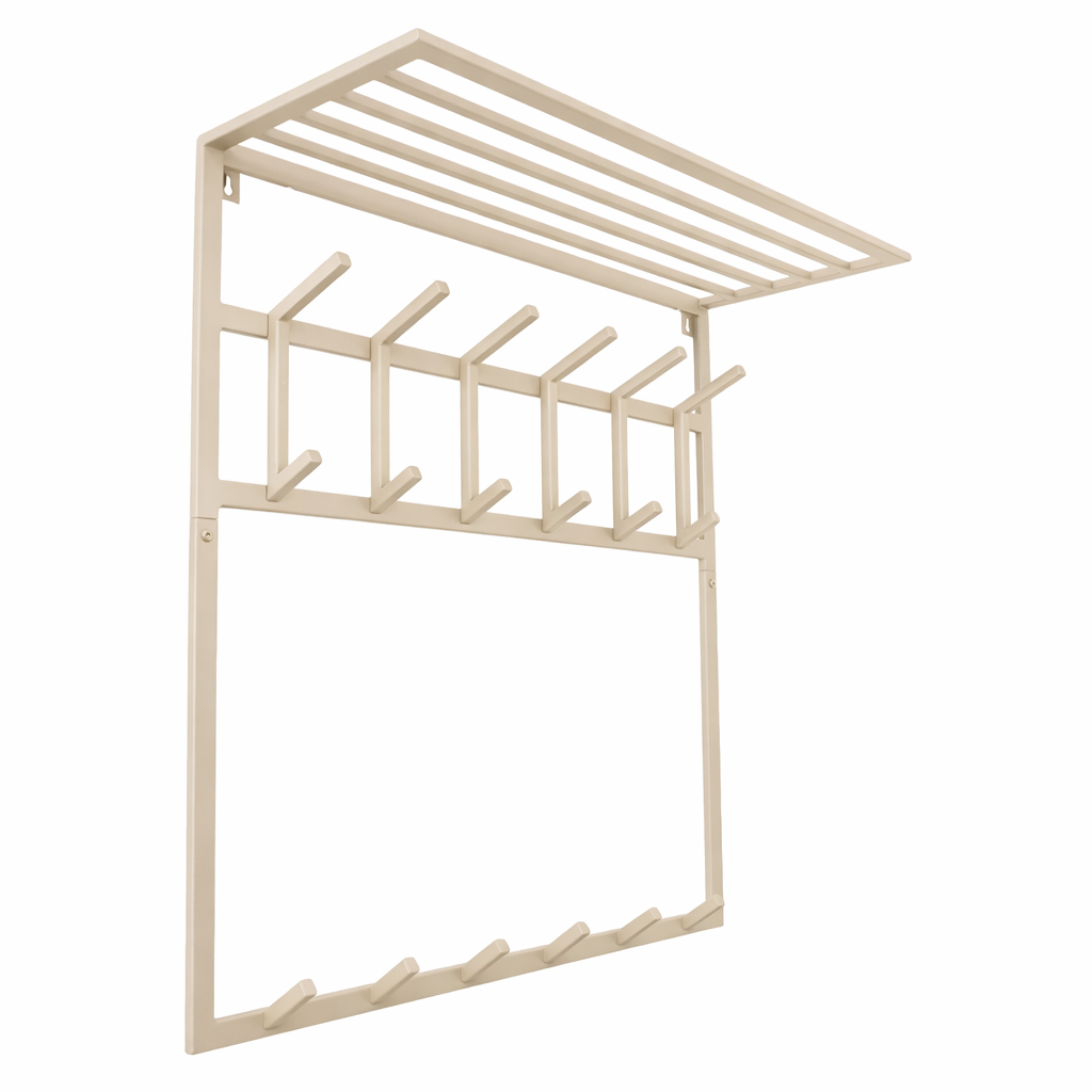 LOFT42 Kapstok Jaimy - Beige – Metaal – 6 dubbele haken - 80x80x30