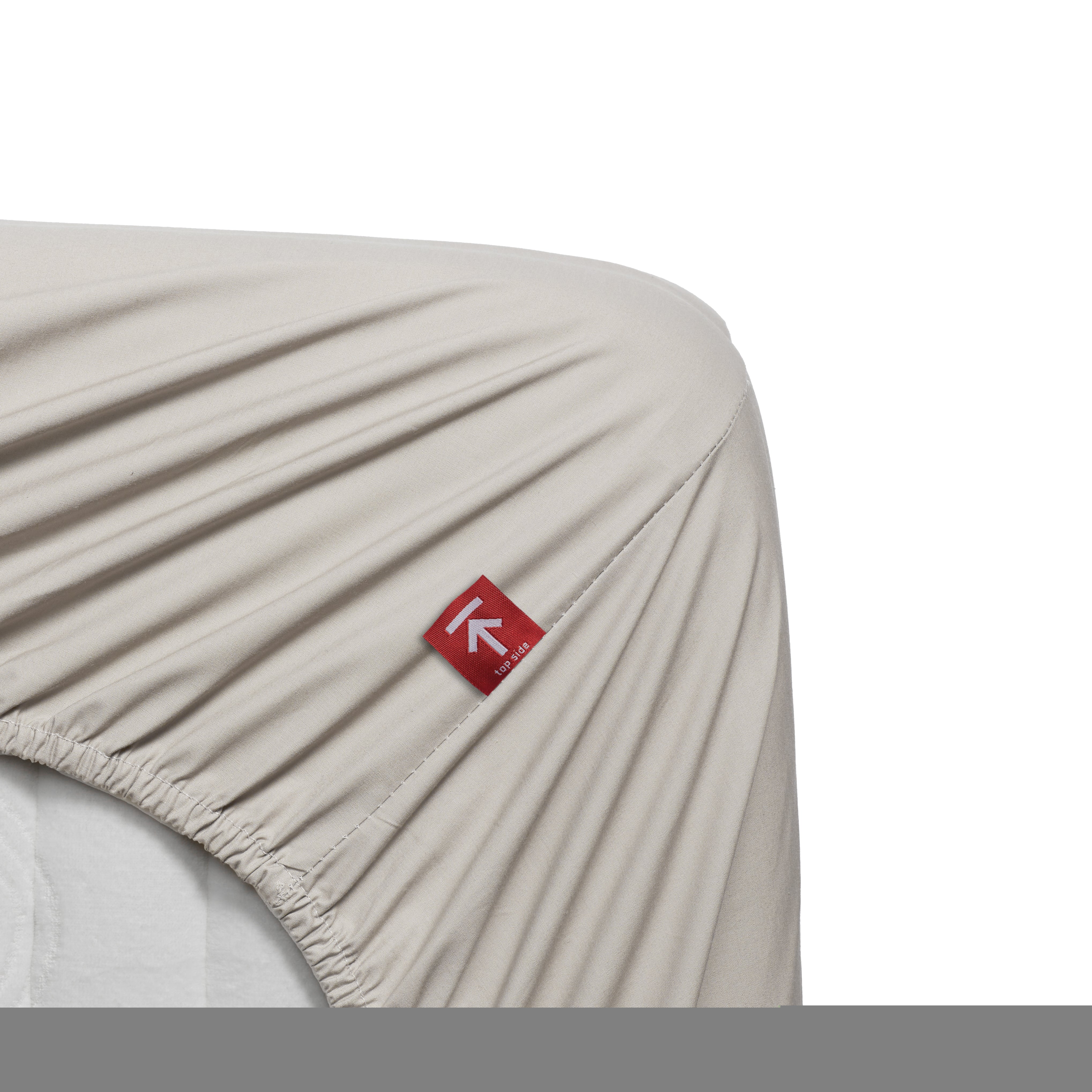 Beddinghouse - Percale-katoen - Split-topper - Hoeslaken - 160x200 cm - Naturel