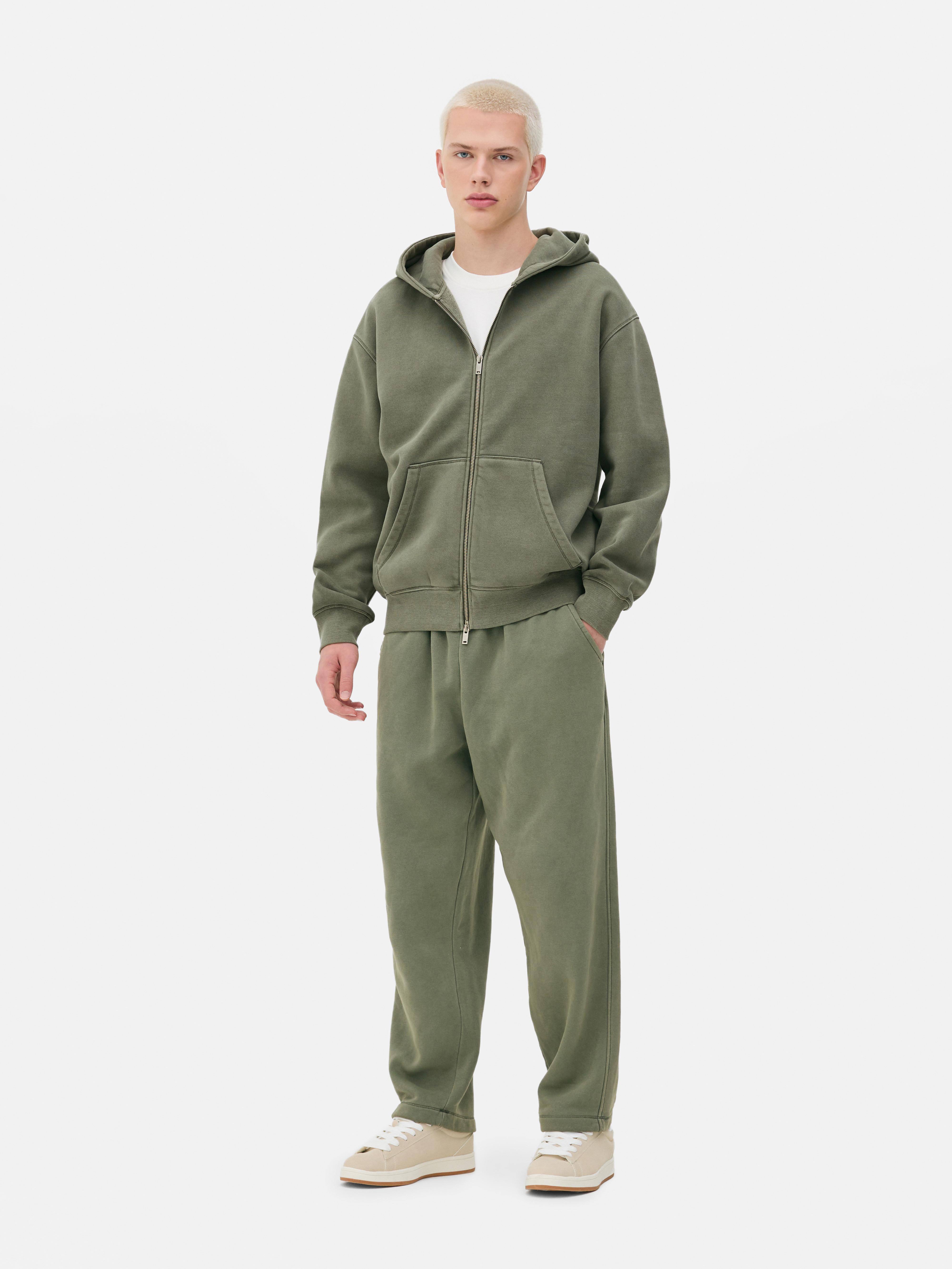 Washed Zip-Up Hoodie