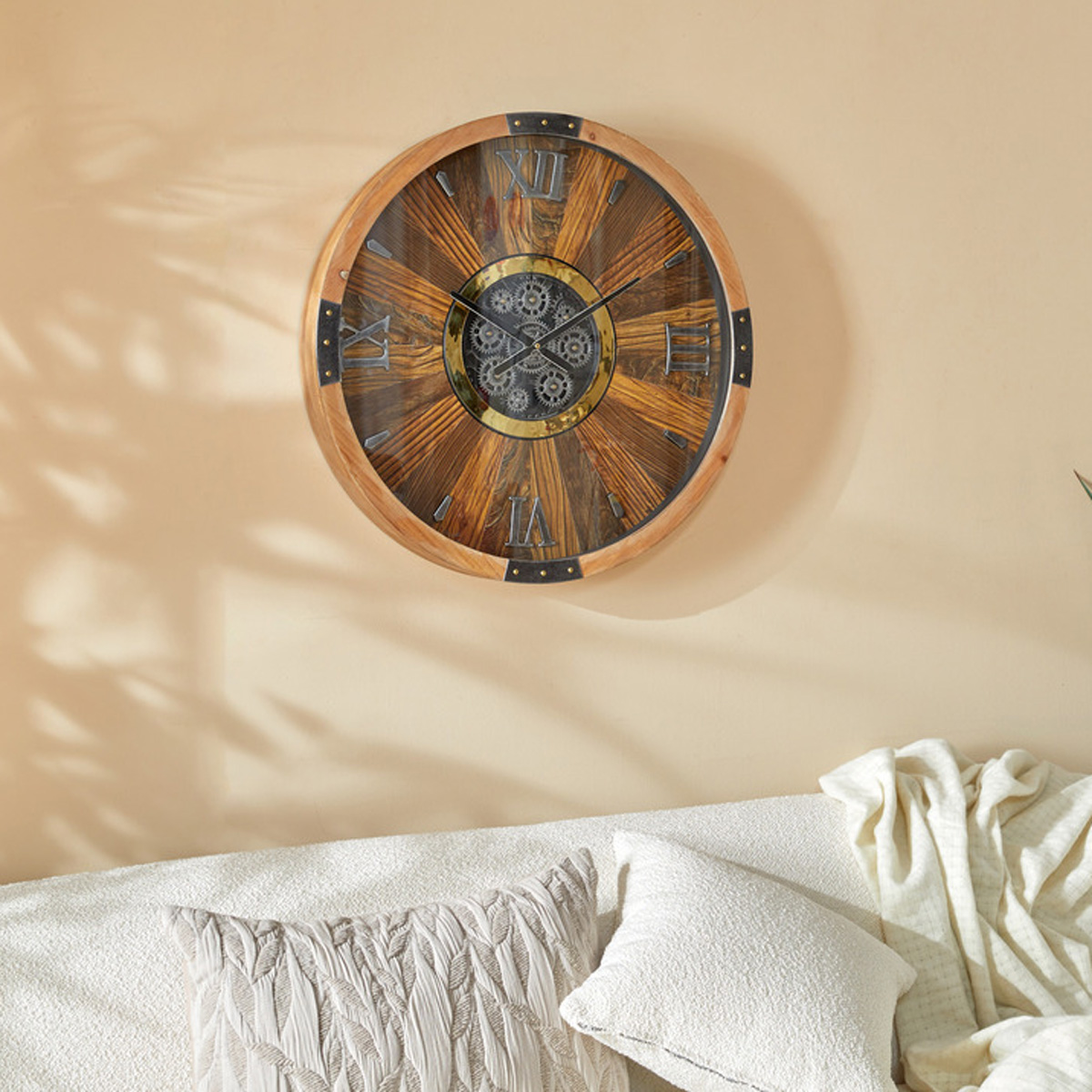 Clock "Keane" Brown, D. 63.5 cm