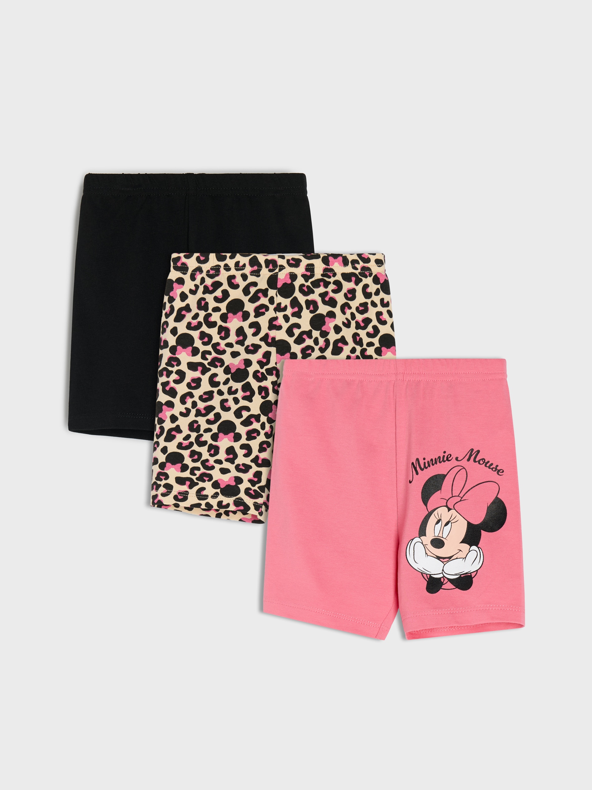 Krótkie legginsy 3 pack Minnie Mouse