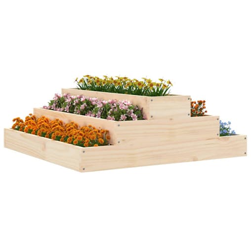 NNEVL Planter 80x80x27 cm Solid Wood Pine